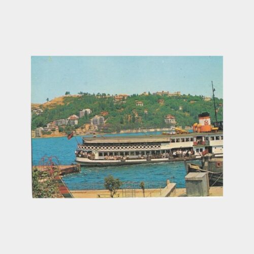 1975 Boğaziçi Küçüksu İskelesi Vapur Görünüş Kartpostal