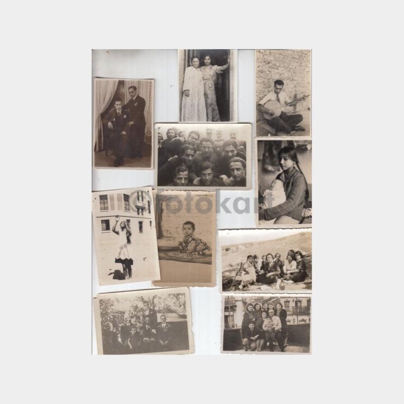 1940 Burgazada Aile Albümünden 21 Adet Fotoğraf