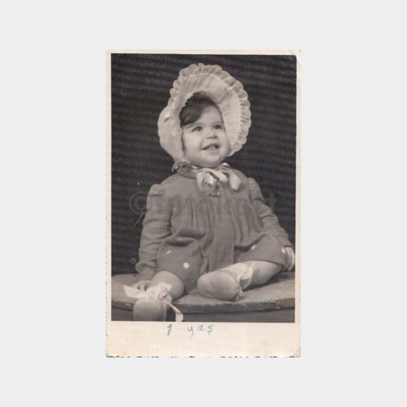 1960 Foto İzzet Kanzler - Çocuk Stüdyo Fotoğraf