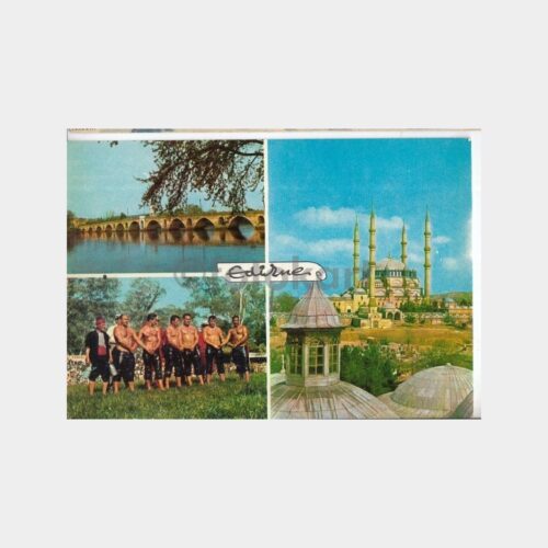 1968 Edirne 3 Görünüş Kartpostal