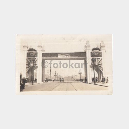 1927 Galata Köprüsü Tören Takı Fotokart
