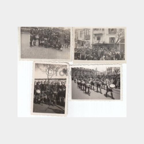 1940 Kabataş İzcileri Cumhuriyet Törenlerinde 4 Adet Fotoğraf