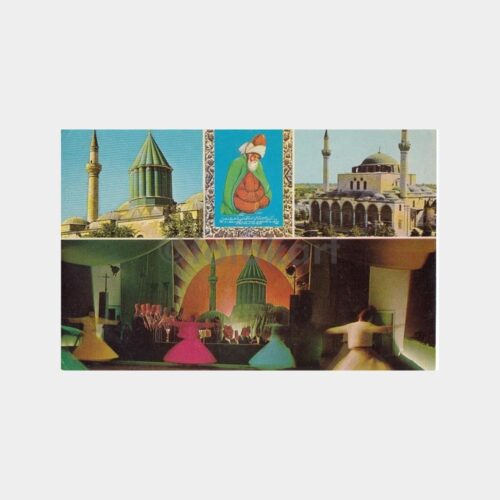 1975 Konya Mevlana Konulu Kartpostal