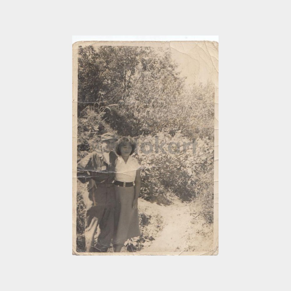 1954 Kore Türk Askeri Konulu 2 Adet Fotoğraf