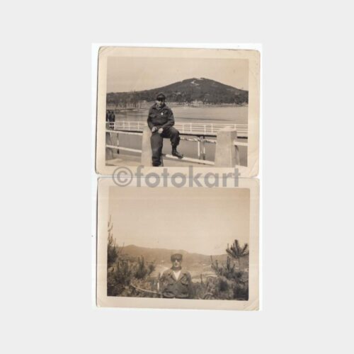 1955 Kore Türk Askeri 2 Adet Fotoğraf