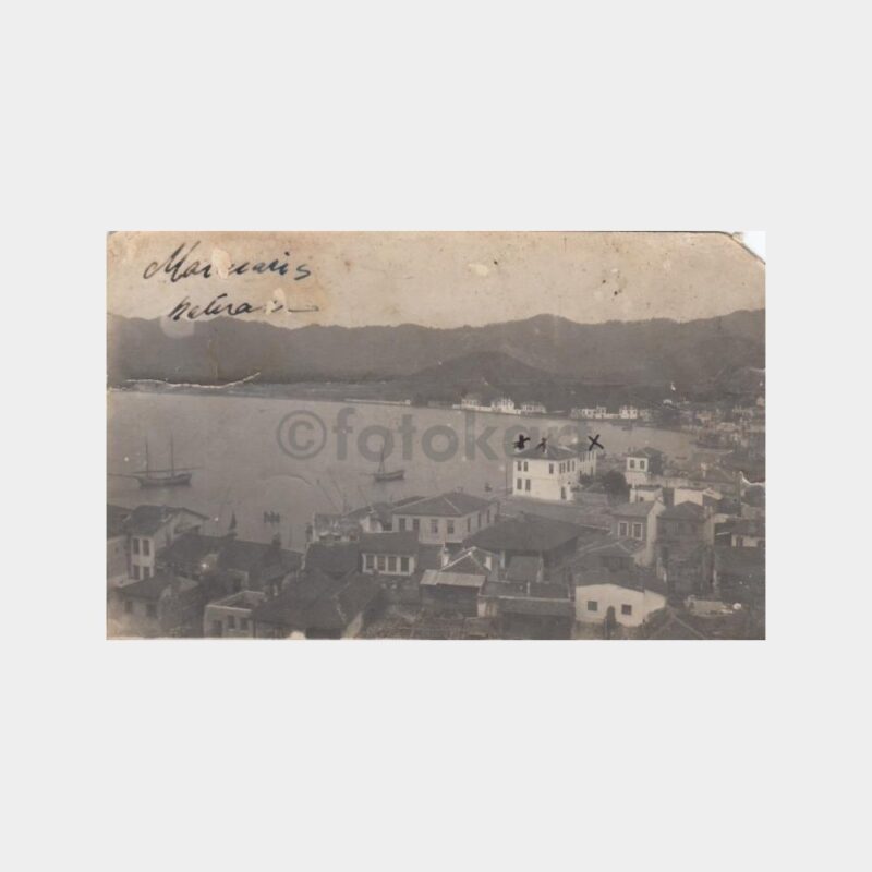1930 Marmaris Nadir Görünüş Kartpostal