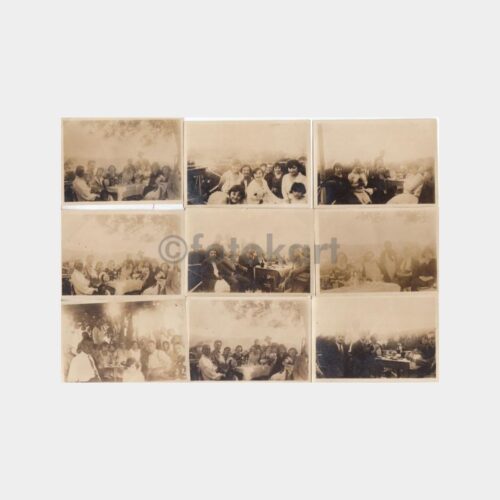 1930 Mesire Yeri Konulu 9 Adet Albüm Fotoğraf