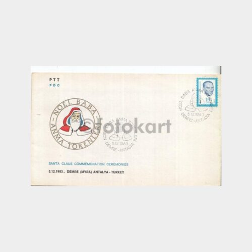 1983 Demre Noel Baba Anma Töreni FDC