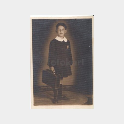 1960 Çantalı Okul Çocuğu Fotoğraf