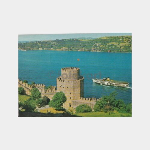 1964 Rumelihisarı Vapur Görünüş -Tren Pullu İstanbul Damgalı- Kartpostal