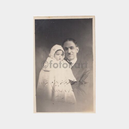 1929 Stüdyo Babası ve Kızı Fotoğraf