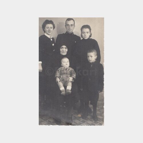 1940 Subay Ailesi Stüdyo Fotoğrafı