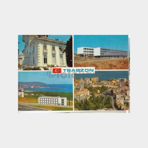 1975 Trabzon 4 Görünüş Kartpostal