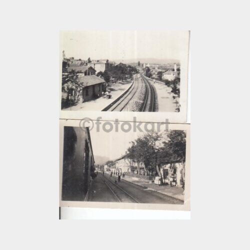 1930 Tren İstasyonu 2 Adet Küçük Fotoğraf