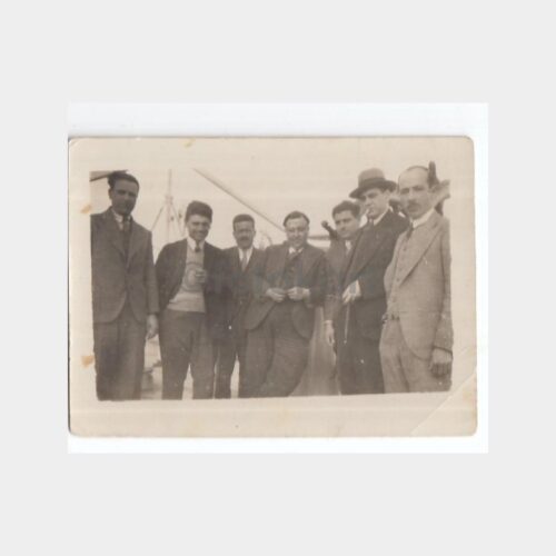 1940 Vapur Güvertesinde Yolcular Grup Fotoğraf