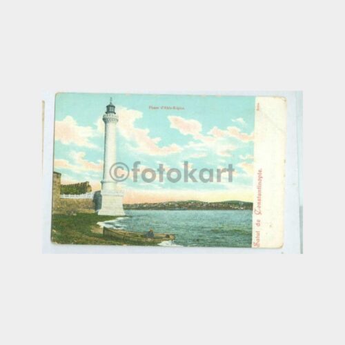 1910 Ahırkapı Feneri Görünüş Kartpostal