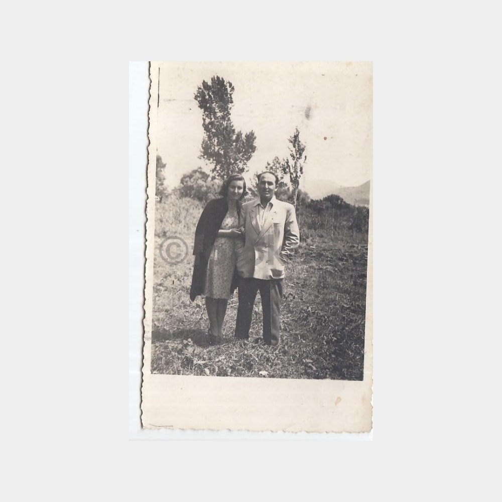 1950 İzmir Foto Fuat Artan - Dış Mekan Aile Fotoğraf