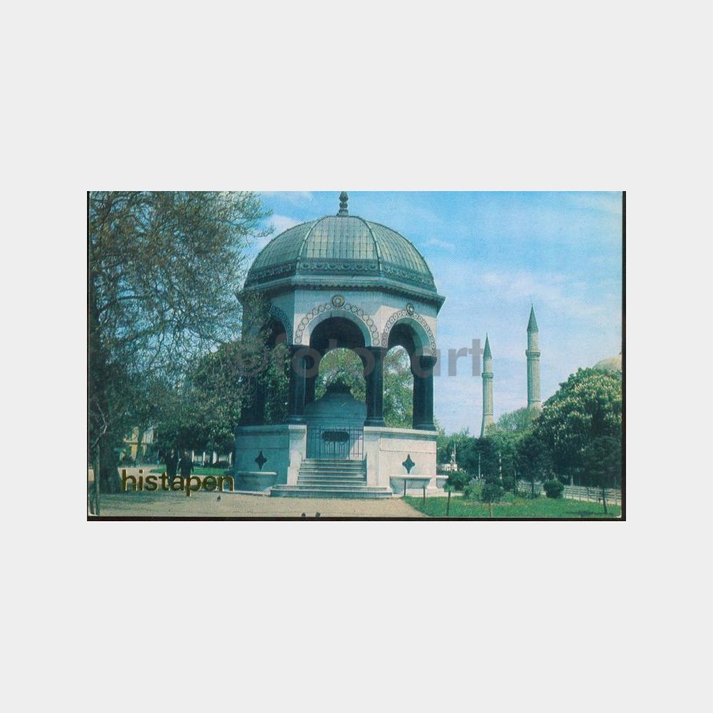 1970 İstanbul Alman Çeşmesi Konulu Kartpostal