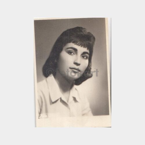 1959 Ankara Stüdyo Genç Kız Fotoğrafı