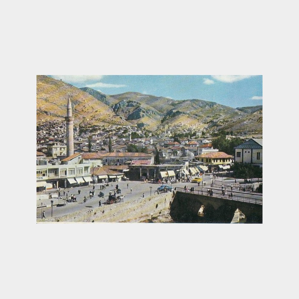 1965 Antakya Merkez Köprü Civarı Görünüş Kartpostal