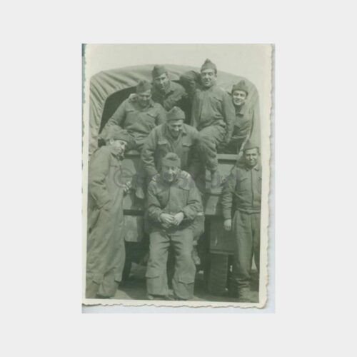 1960 Askeri Cemse Araçta Askerler Fotoğraf