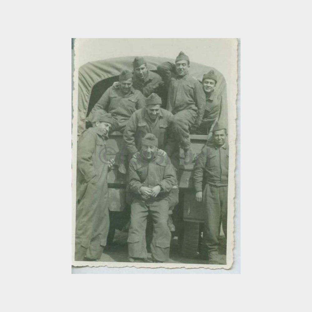 1960 Askeri Cemse Araçta Askerler Fotoğraf