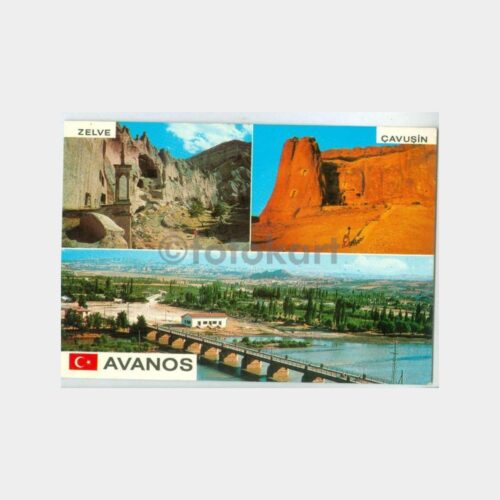 1980 Nevşehir Avanos Görünüş Kartpostal