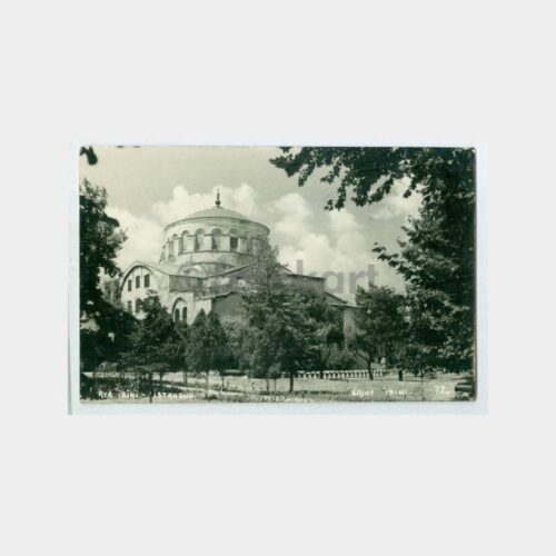 1958 İstanbul Aya İrini Kilisesi Kartpostal