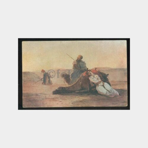 Bedevi Konulu Tablo Kartpostal