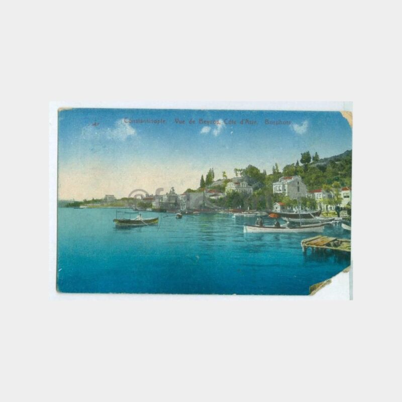 1920 Boğaziçi Beykoz Görünüş Kartpostal
