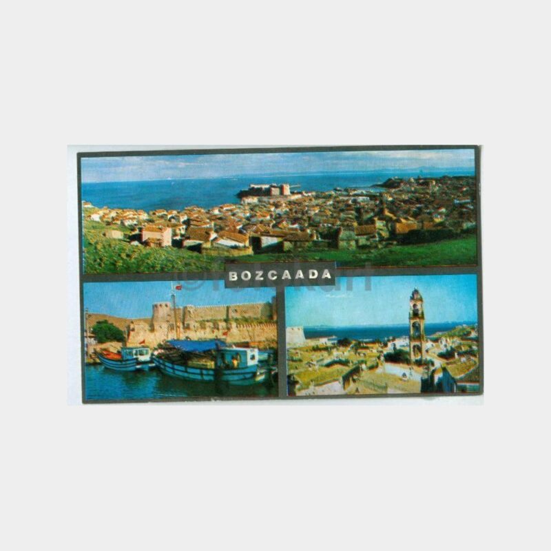 1980 Bozcaada Görünüş Kartpostal