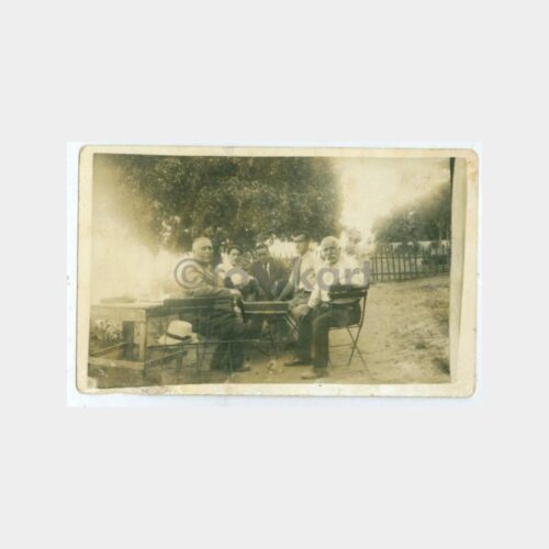 1934 Nargile İçenler Çay Bahçesi Fotoğraf