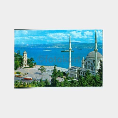 1968 Dolmabahçe ve Boğaziçi Görünüş Kartpostal