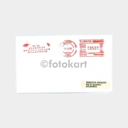 1985 65. Yıl Egemenlik Kayıtsız Şartsız Flam Damga