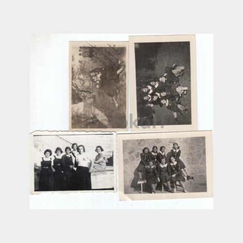1940 Erenköy Kız Lisesi Konulu 4 Adet Fotoğraf