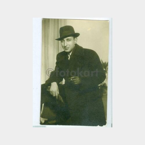 1940 Fötr Şapkalı Bay Fotoğraf