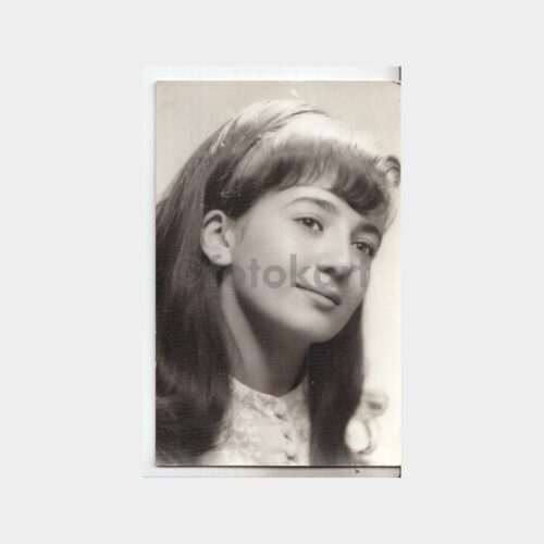 1969 Stüdyo Genç Kız Portre Fotoğraf