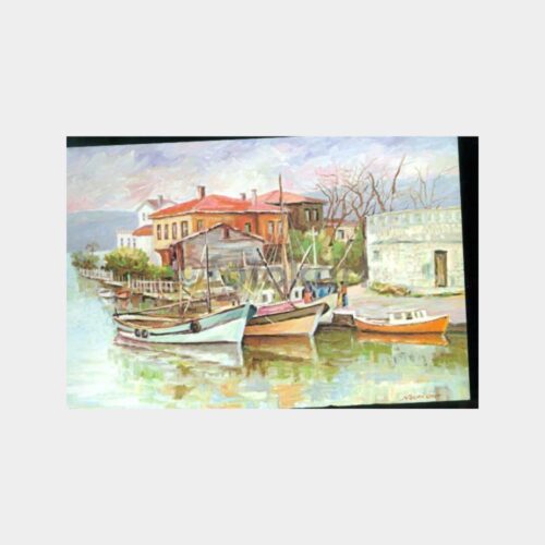 İstanbul Göksu -Ressam Necmi Öner- Kartpostal