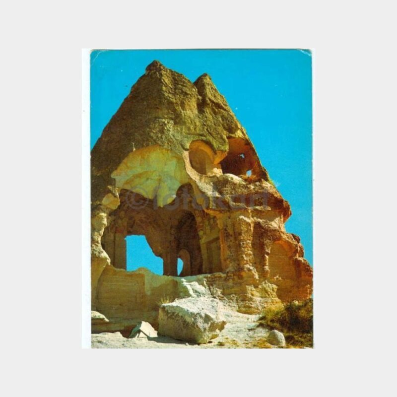 1970 Göreme El Nazar Kilise Görünüş Kartpostal