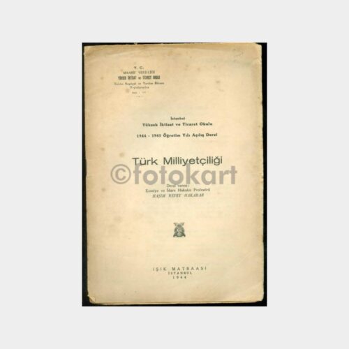 1944 Türk Milliyetçiliği - Haşim Refet Hakarar Ders Metni