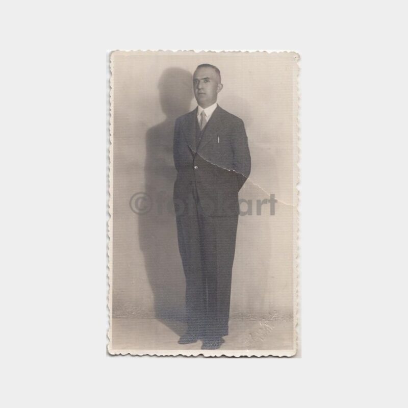 1936 İzmir Hamza Rüstem Stüdyo Bay Fotoğraf