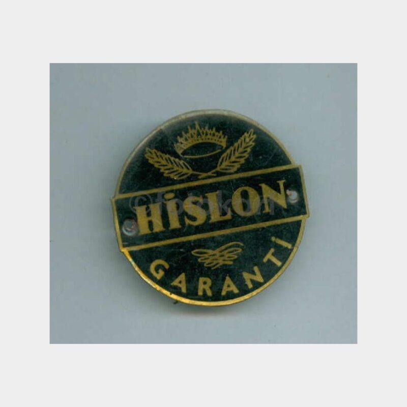 Hislon Saat Garanti Madeni Plakası