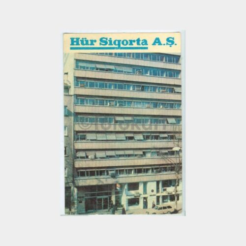 1983 Şişli Hür Sigorta Binası Görünüş Kartpostal