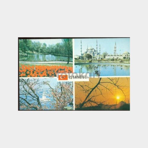 1970 İstanbul 4 Görünüş Kartpostal