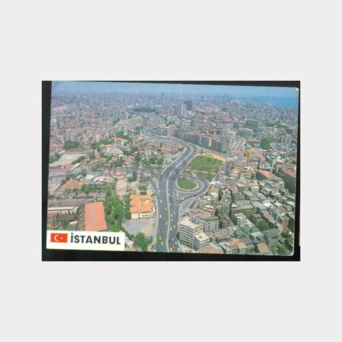 1970 İstanbul Havadan Görünüş Kartpostal