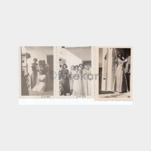 1939 Modern Türk Kadınları Albümden Çıkma 3 Adet Fotoğraf