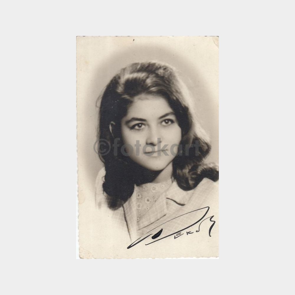 1970 Stüdyo Kadın Portre Fotoğraf