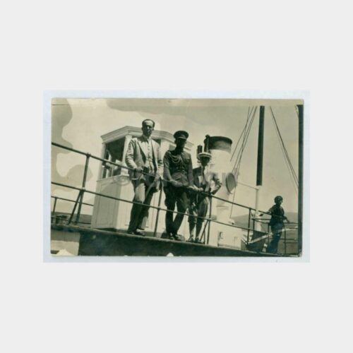 1930 Vapur Kaptan Köşkünde Baylar Fotoğraf