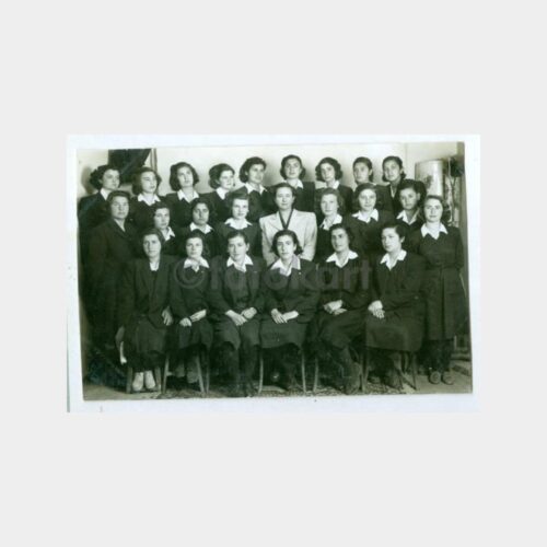 1948 Lise Kız Öğrenciler Grup Fotoğraf