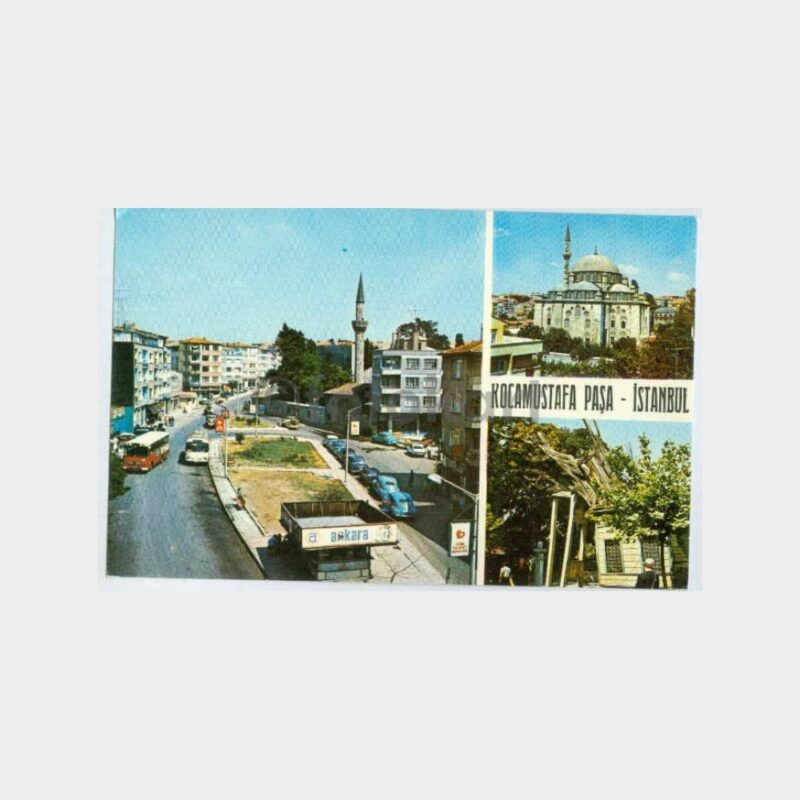 1970 İstanbul Kocamustafapaşa Görünüş Kartpostal